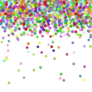 Colorful flying falling the elements of decoration of the celebration. Abstract イラスト素材