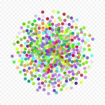 Colorful flying falling the elements of decoration of the celebration. Abstract イラスト素材