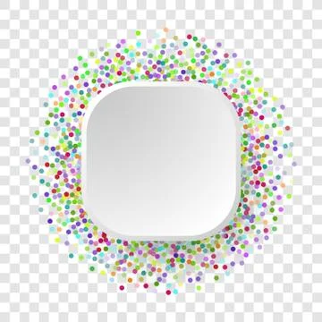 Colorful flying falling the elements of decoration of the celebration. Abstract Illustrazione stock