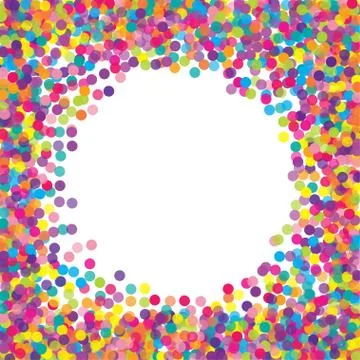 Colorful flying falling the elements of decoration of the celebration. Abstract イラスト素材