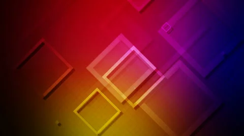 Colorful flying rhombus Stock Footage 45305859