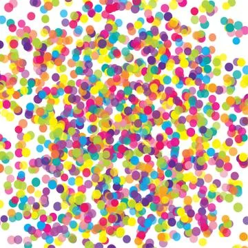 Colorful flying scattered elements of decoration of the celebration. Abstract Stock Illustration