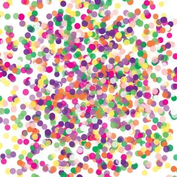 Colorful flying scattered elements of decoration of the celebration. Abstract Stock Illustration
