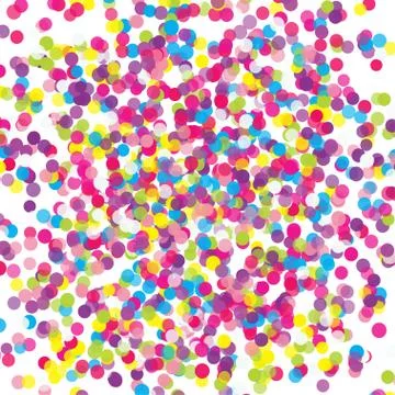 Colorful flying scattered elements of decoration of the celebration. Abstract Stock Illustration