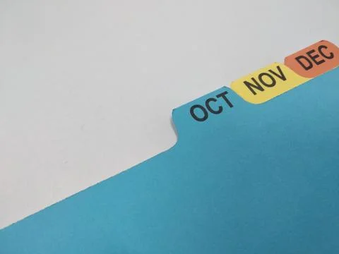 Colorful folder divider Stock Photos