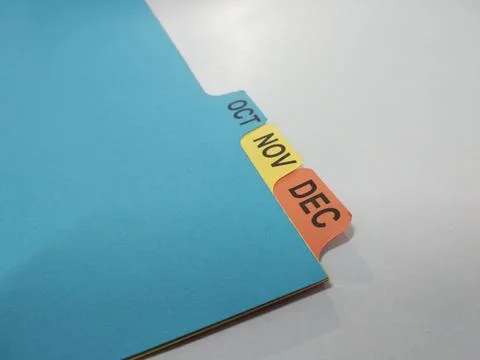 Colorful folder divider Stock Photos
