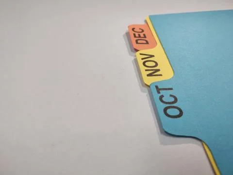 Colorful folder divider Stock Photos