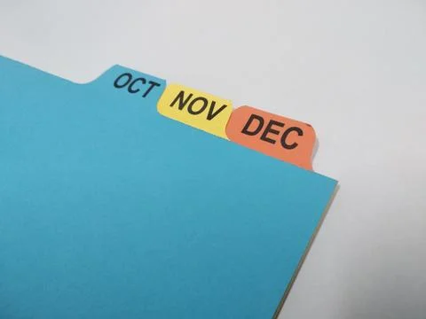 Colorful folder divider Stock Photos