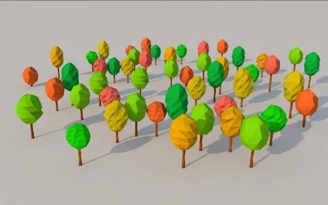 Colorful Forest Illustration