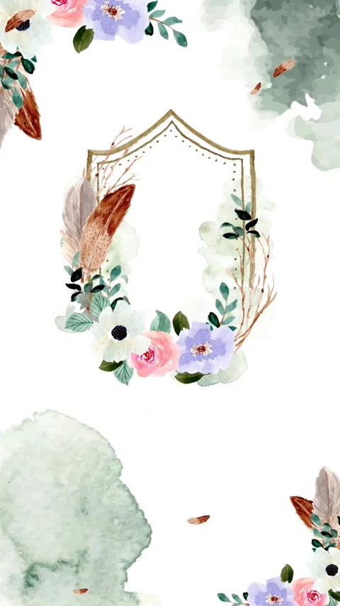 Colorful Forest Wedding Frame 스톡 동영상 278379775