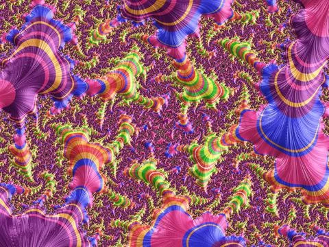 A colorful fractal background. Computer generated fractal Stock-Illustration