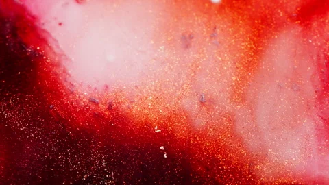 Colorful Fractal Ink Patterns Create a Vibrant Abstract Art on Light Background Stock Footage 328346365