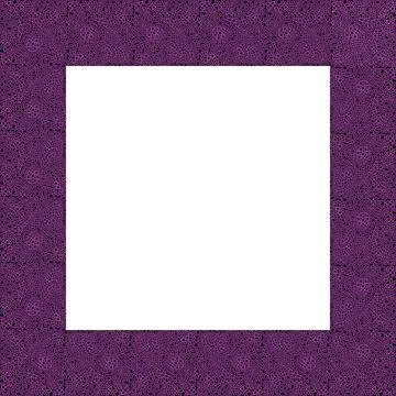 Colorful frame. Squared pattern. Purple decorative border with animal ornament Stock Illustration