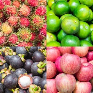 Colorful of fruit Stock Photos