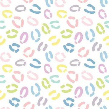 Colorful, fun cheetah print pattern, seamless. Stock Illustration