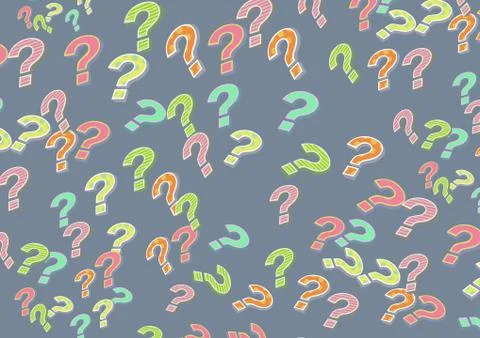 Colorful funky question marks Stock Illustration