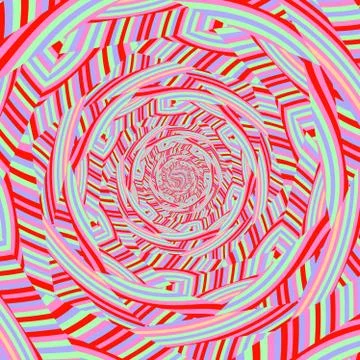 Colorful Funky Vibrant Vortex Stock Illustration