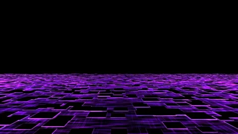 Colorful Futuristic and Technology Floor Travel Animation - Loop Purple Stock Footage 87943353