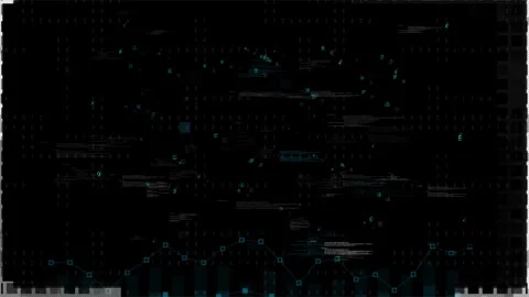 Colorful Futuristic data graph technology business tech abstract background.. Stock Footage 247937398