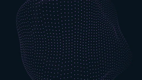 Colorful futuristic dots pattern on dark space 스톡 동영상 209511294