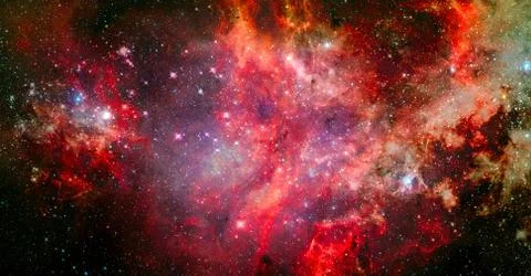 Colorful galaxy background. Elements of this image furnished by NASA Foto stock