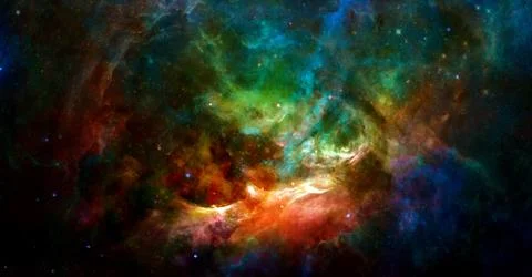 Colorful galaxy background. Elements of this image furnished by NASA Stock Photos