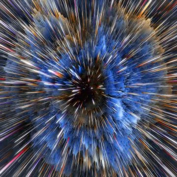 Colorful galaxy clouds and big bang abstract star texture Stock Illustration