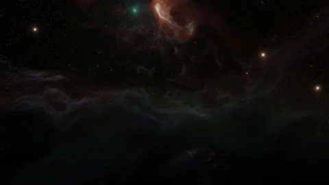 Colorful galaxy with nebula, clouds and starlight,8k video Stock Footage 219979753