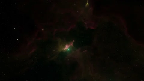 Colorful galaxy with nebula, clouds and starlight,8k video Stock Footage 219979998