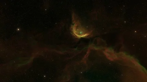 Colorful galaxy with nebula, clouds and starlight,8k video Stock Footage 219980035