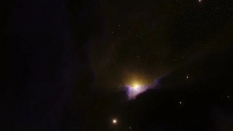 Colorful galaxy with nebula, clouds and starlight Stock Footage 220905692