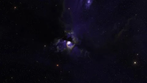 Colorful galaxy with nebula, clouds and starlight Stock Footage 220905791