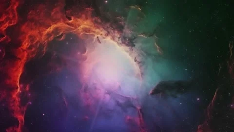 Colorful Galaxy Nebula Space Animation Stock Footage 316050153