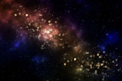 Colorful galaxy outer space background Elements of this image furnished by NASA Stock Illustration