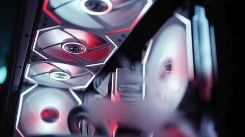Colorful Gaming Computer booting up Video stock 243902932