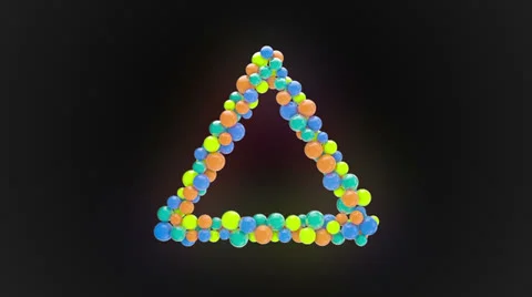 Colorful Geo Forms Stock Footage 23457590