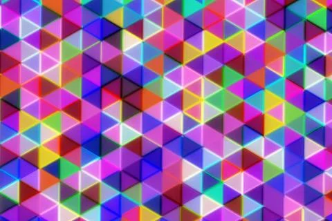 Colorful geometric 3d cubes pattern in vibrant shades Stock Illustration