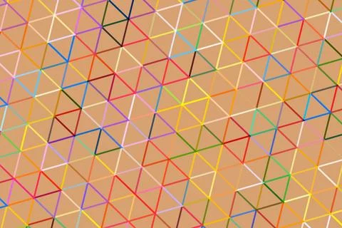 Colorful geometric 3d cubes pattern on brown background Stock Photos