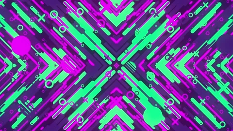 Colorful Geometric Abstract Background Stock Footage 152740562
