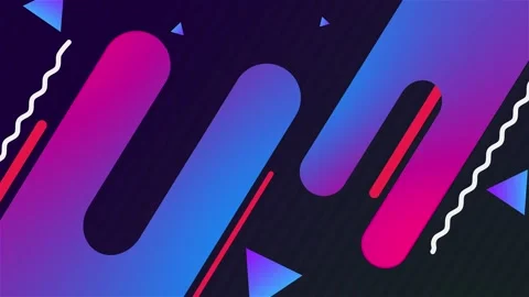 Colorful Geometric Abstract Background with Gradient Shapes and Patterns 動画素材 341926998