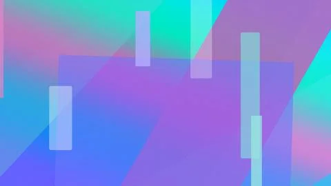 A colorful geometric abstract composition with translucent rectangular bars.. Stock Illustration