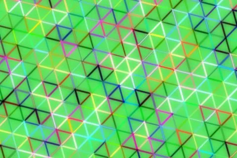 Colorful geometric abstract pattern with triangles and lines Stock Illustration