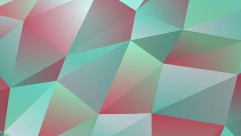 Colorful geometric abstract pattern with triangles and shades Stock Illustration