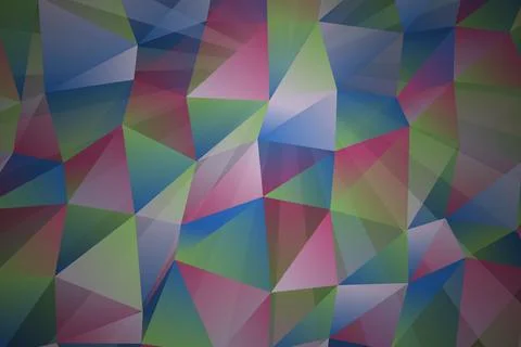 Colorful geometric abstract pattern with triangles and shades Stock Photos