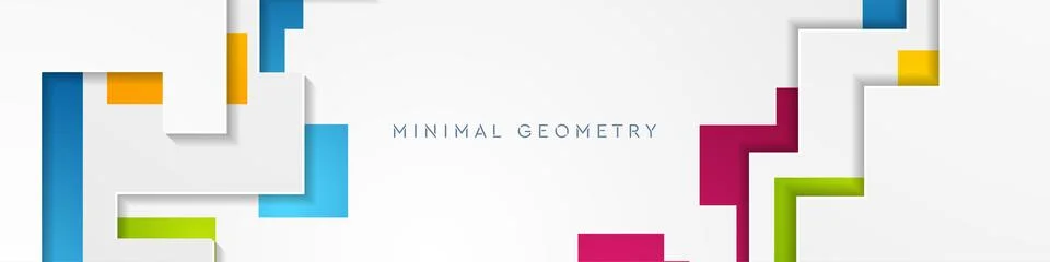 Colorful geometric abstract tech background 스톡 일러스트