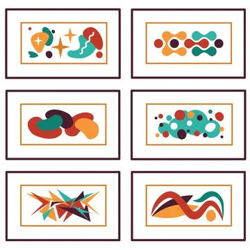 Colorful geometric background, abstract creative artistic templates Illustrazione stock