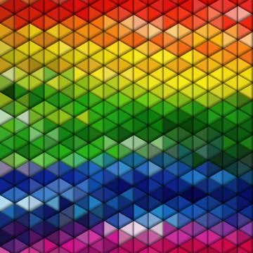 Colorful geometric background, abstract triangle pattern vector イラスト素材