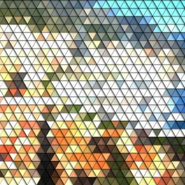 Colorful geometric background, abstract triangle pattern vector 스톡 일러스트