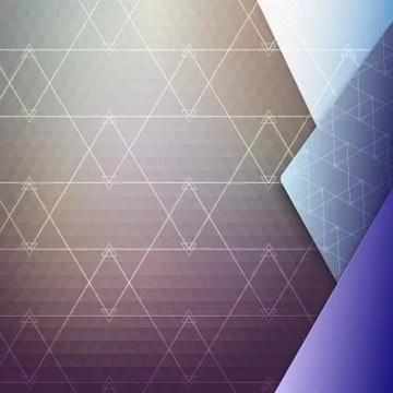 Colorful geometric background, abstract triangle pattern vector Stock Illustration