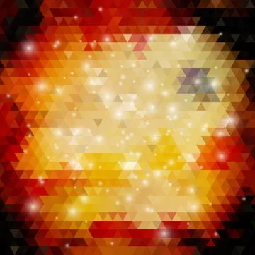 Colorful geometric background, abstract triangle pattern vector Stock Illustration